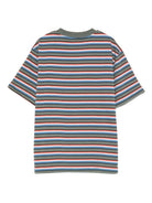 T-shirt per bambino Stella McCartney Kids multicolore con logo a righe TX8S11 Z3152 999 STELLA McCARTNEY KIDS 