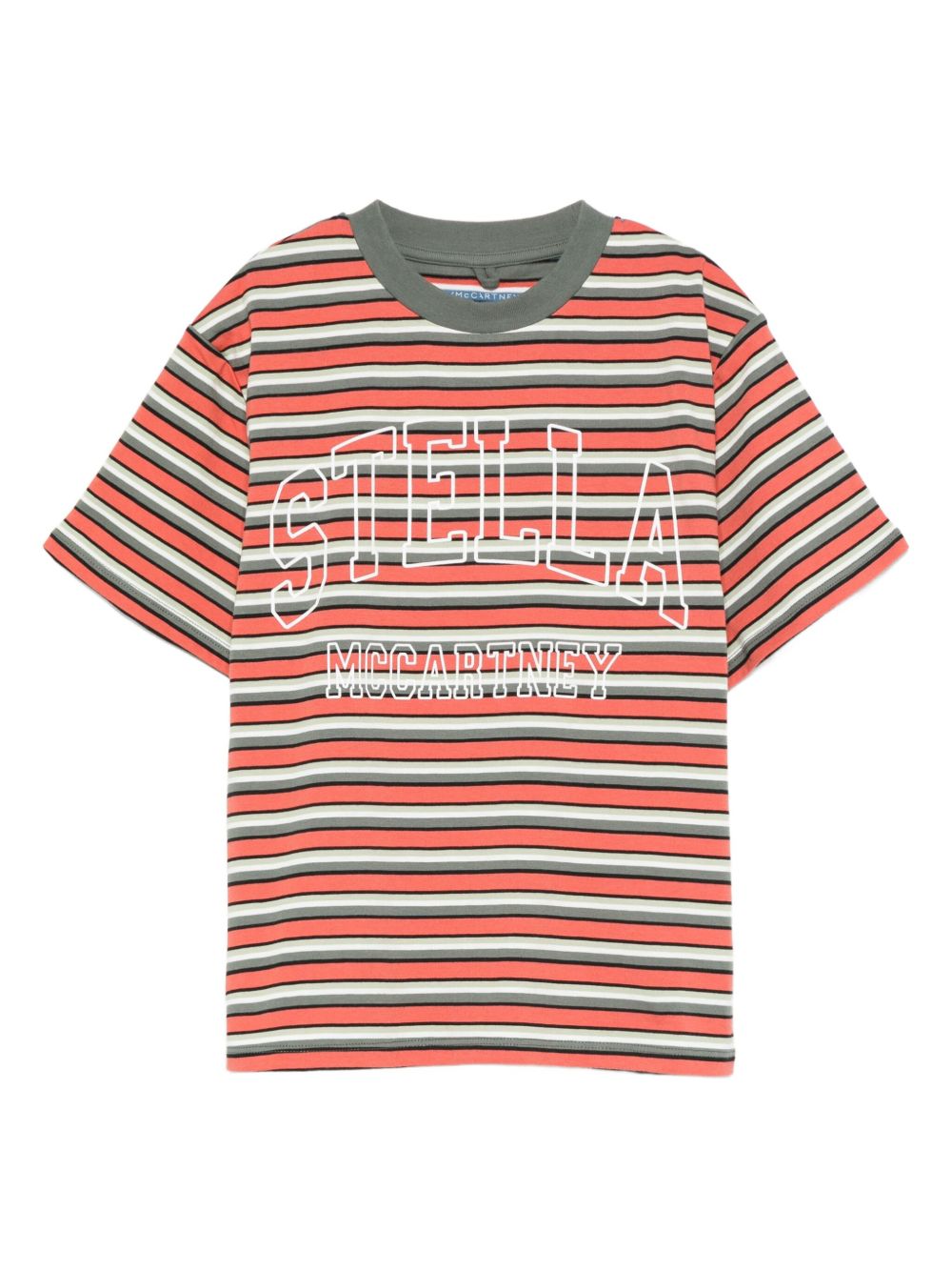 T-shirt per bambino Stella McCartney Kids multicolore con logo a righe TX8S11 Z3152 999 STELLA McCARTNEY KIDS 
