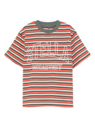 T-shirt per bambino Stella McCartney Kids multicolore con logo a righe TX8S11 Z3152 999 STELLA McCARTNEY KIDS 