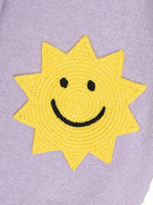 Cardigan per neonata Stella McCartney Kids viola con applicazione TX9000 Z1528 522 STELLA McCARTNEY KIDS 