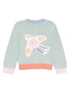 Cardigan per neonata Stella McCartney Kids verde con applicazione TX9030 Z1528 923 STELLA McCARTNEY KIDS 