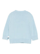 Maglione per neonato Stella McCartney Kids azzurri con ricamo scoiattolo TX9550 Z1876 670 STELLA McCARTNEY KIDS 