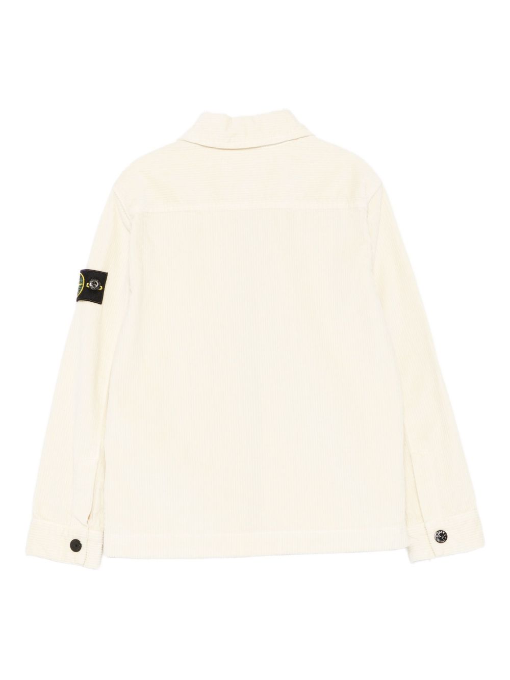Giubbino per bambino Stone Island Junior bianco con cerniera K2S161200003S0199 V0093 STONE ISLAND KIDS 