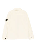 Giubbino per bambino Stone Island Junior bianco con cerniera K2S161200003S0199 V0093 STONE ISLAND KIDS 