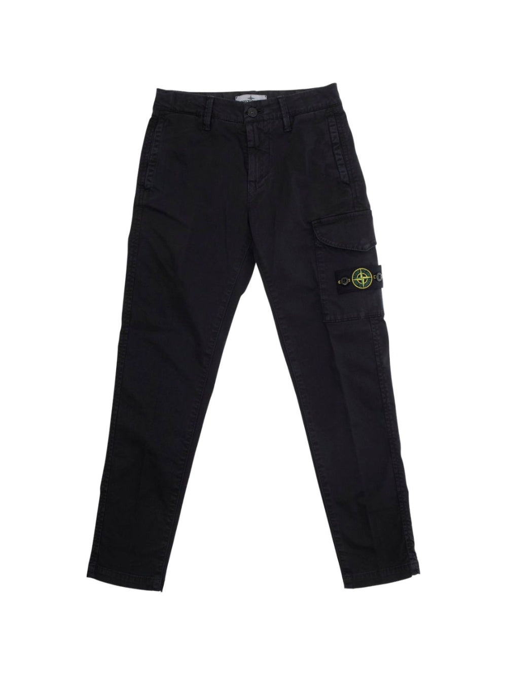 Cargo per bambino Stone Island Junior nero con tasche K2S163100004S0198 V0129 STONE ISLAND KIDS 