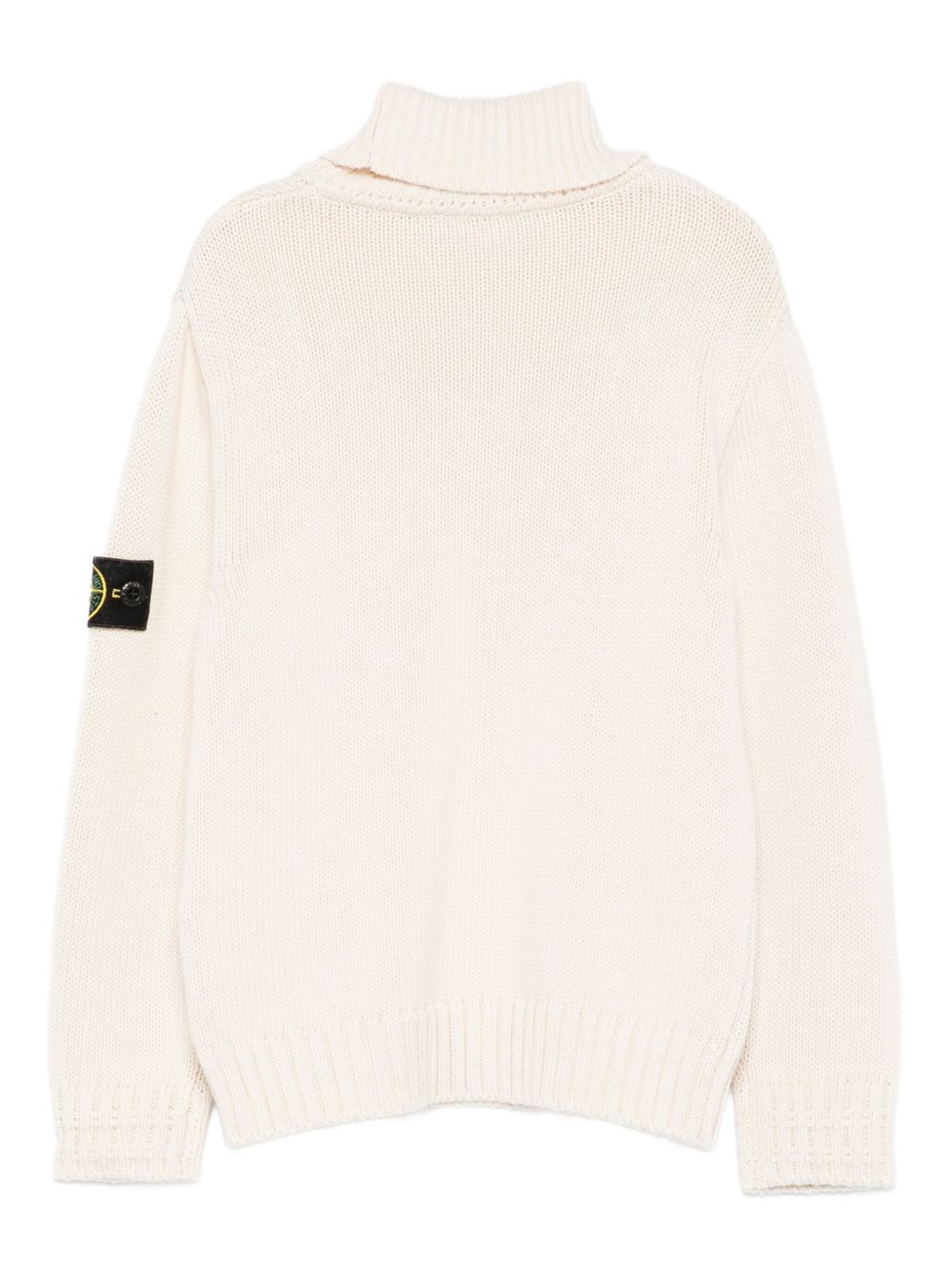 Maglione per bambino Stone Island Junior bianco con collo alto K2S165100018S01A2 V0099 STONE ISLAND KIDS 