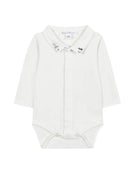 Tutina per neonata Tartin Et Chocolat bianca con colletto ricamato CB11000 13 TArtine & Chocolat KIDS 