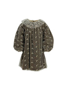 Abito per bambina Tartine et Chocolat marrone con dettagli in tulle CB30052 57 TArtine & Chocolat KIDS 