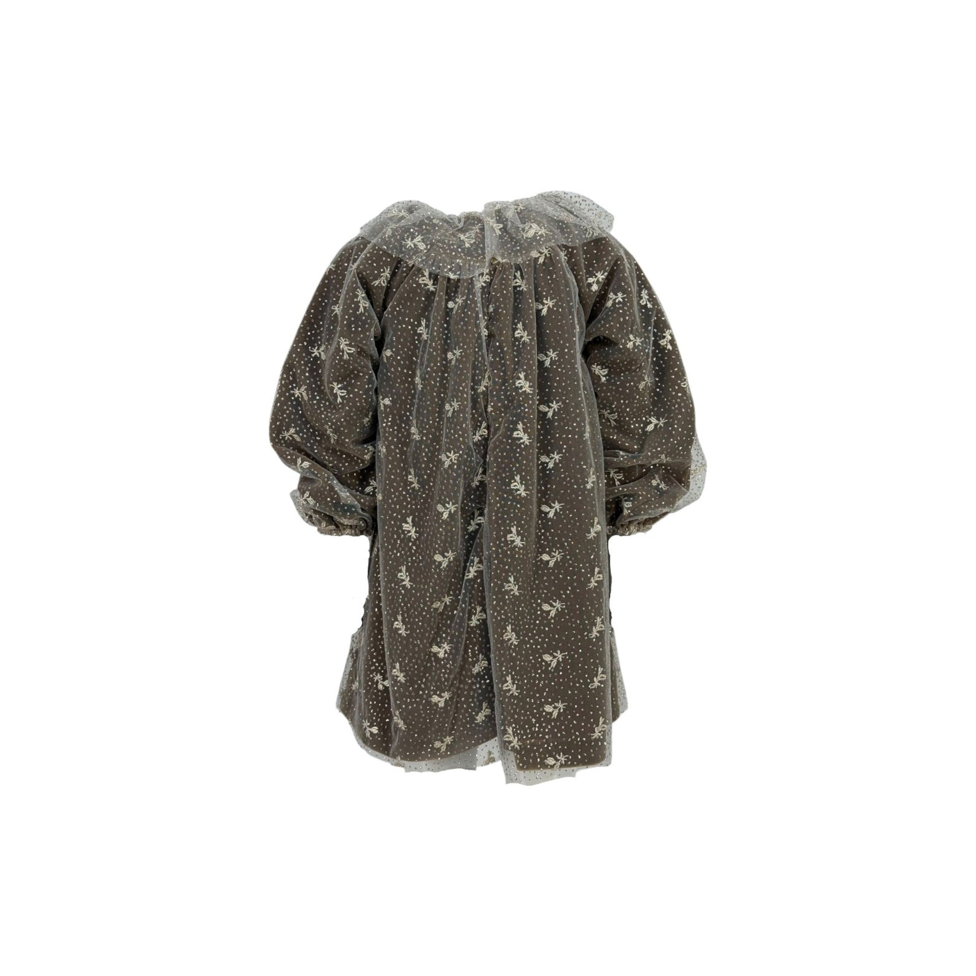 Abito per bambina Tartine et Chocolat marrone con dettagli in tulle CB30052 57 TArtine & Chocolat KIDS 