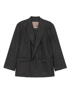 Giacca per donna THE M grigia con chiusura a doppiopetto CASSIA-CHECK VAR UNICA THE M 