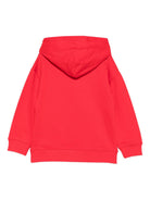 Felpa per bambina Marc Jacobs Kids rossa con cappuccio e stampa sul davanti W60568 97E THE MARC JACOBS KIDS 