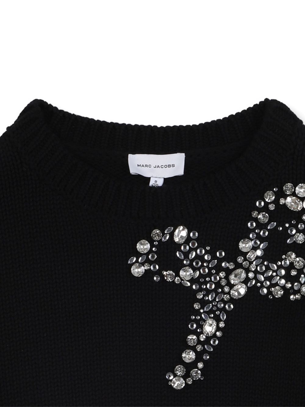 Maglione per bambina Marc Jacobs Kids nero con decorazione con perline W60569 09B THE MARC JACOBS KIDS 