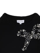 Maglione per bambina Marc Jacobs Kids nero con decorazione con perline W60569 09B THE MARC JACOBS KIDS 