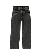 Jeans per bambina Marc Jacobs Kids in denim grigio con decorazione W60594 Z11 THE MARC JACOBS KIDS 