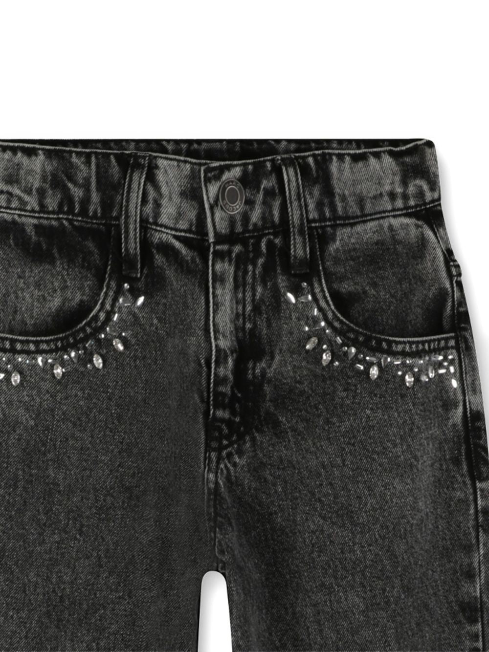Jeans per bambina Marc Jacobs Kids in denim grigio con decorazione W60594 Z11 THE MARC JACOBS KIDS 
