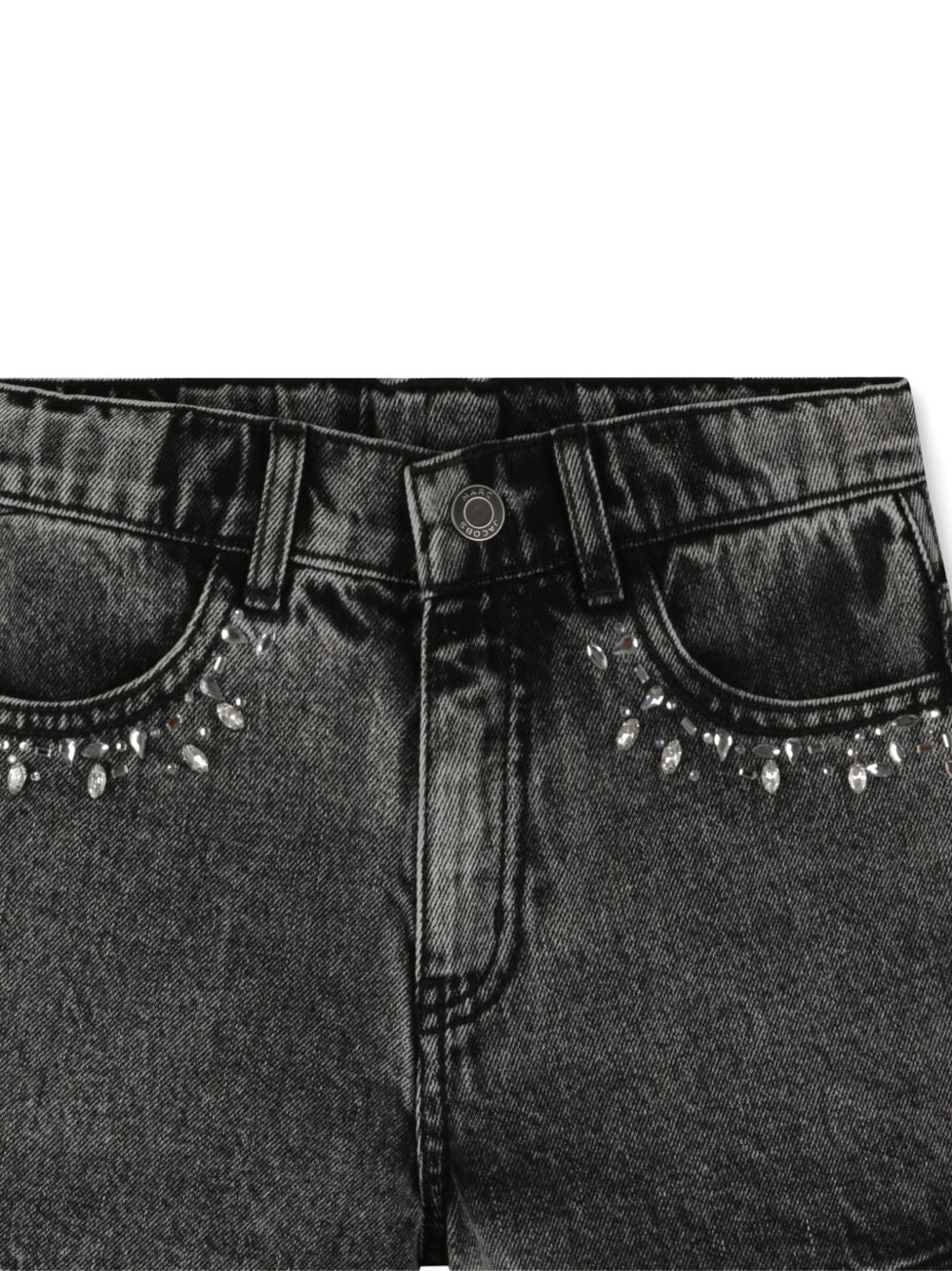 Shorts per bambina Marc Jacobs Kids in denim grigio con decorazione W60597 09B THE MARC JACOBS KIDS 