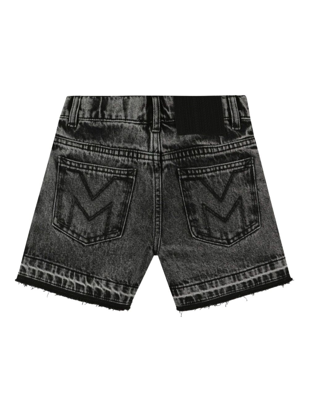 Shorts per bambina Marc Jacobs Kids in denim grigio con decorazione W60597 09B THE MARC JACOBS KIDS 