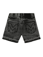Shorts per bambina Marc Jacobs Kids in denim grigio con decorazione W60597 09B THE MARC JACOBS KIDS 