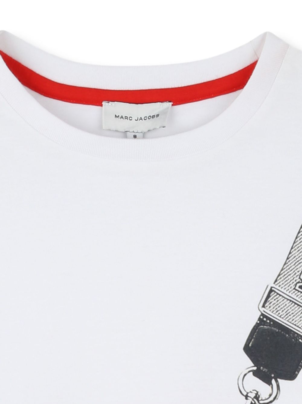 T-shirt a maniche lunghe per bambina Marc Jacobs Kids bianca con stampa grafica a cuore W60611 10P THE MARC JACOBS KIDS 