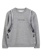 Felpa per bambino The Marc Jacobs Kids grigio con stampa grafica W60623 A35 THE MARC JACOBS KIDS 