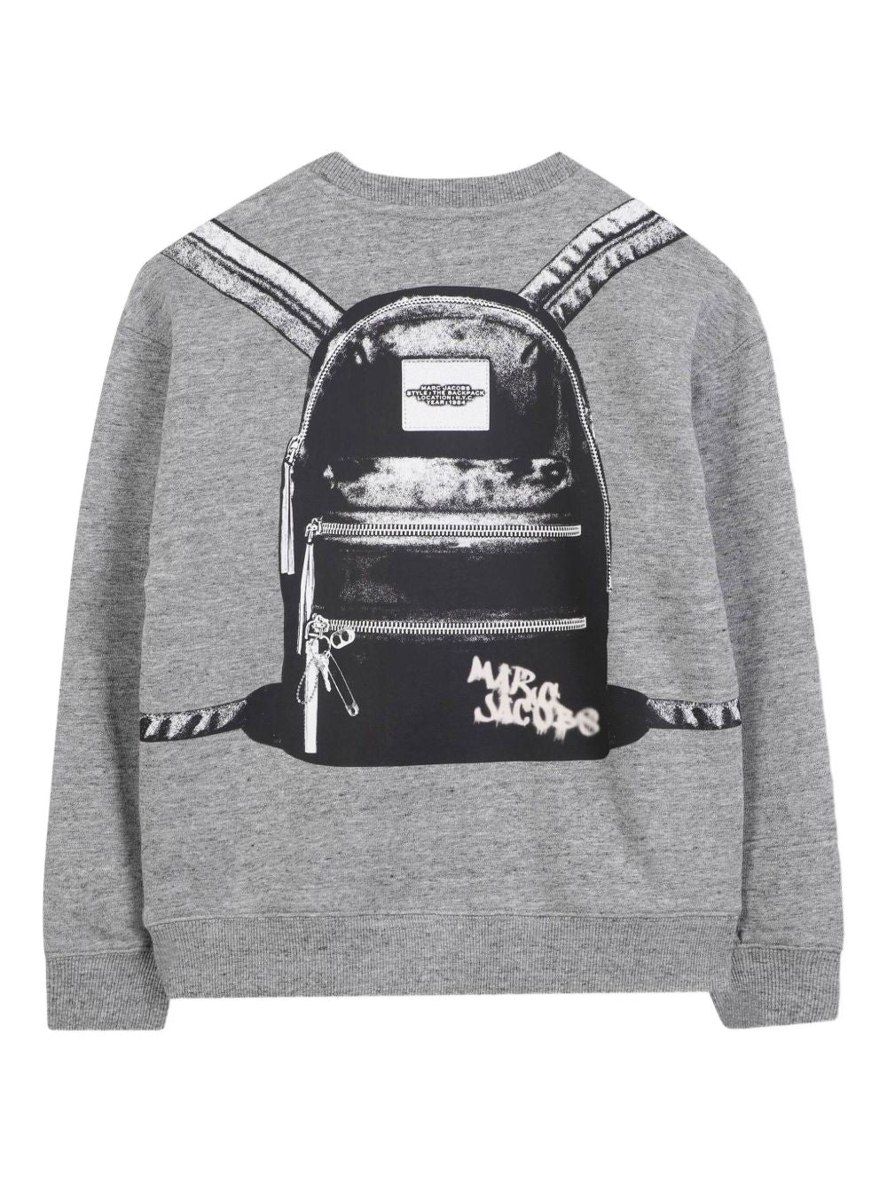 Felpa per bambino The Marc Jacobs Kids grigio con stampa grafica W60623 A35 THE MARC JACOBS KIDS 