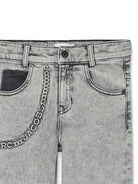 Jeans per bambino Marc Jacobs Kids grigi con stampa logo W60646 09B THE MARC JACOBS KIDS 