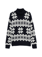 Maglione per donna The New Society blu con motivo fiocchi di neve AW25WJU12C29 INFINITE NAVY THE NEW SOCIETY KIDS 