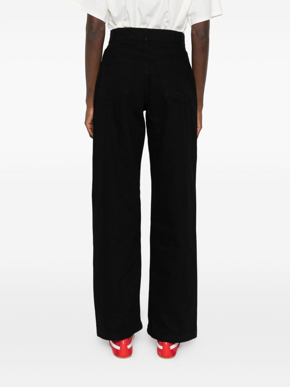 Jeans per donna The New Society neri a gamba dritta AW25WPA20C6 BLACK DENIM THE NEW SOCIETY KIDS 