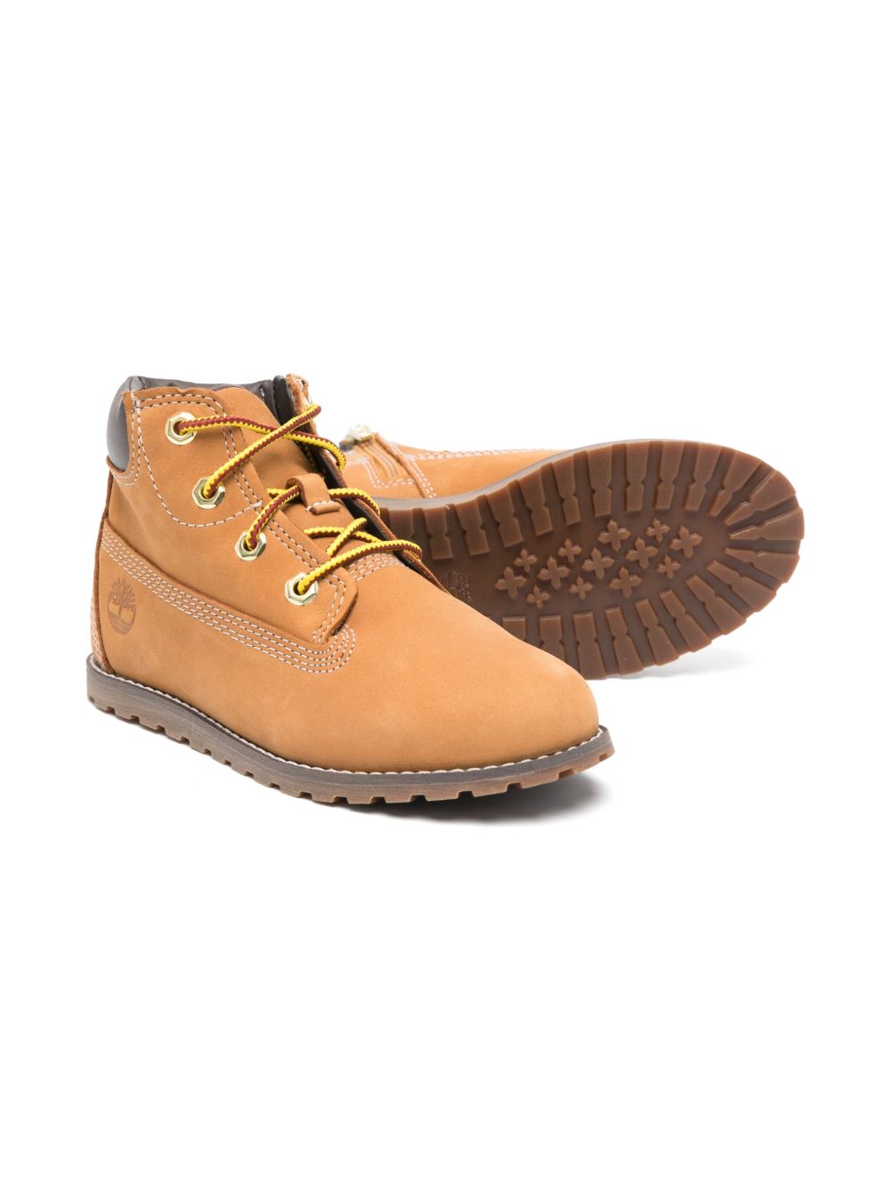 Stivali Pokey Pine per bambino Timberland Kids beige con logo laterale inciso TB1A125Q 2311 TIMBERLAND KIDS 