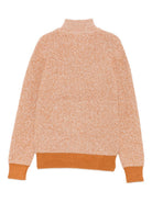 Cardigan per bambino TRUSSARDI JUNIOR arancione con collo alto e cerniera TBA25018CD R.PECAN TRUSSARDI KIDS 