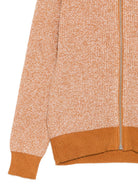 Cardigan per bambino TRUSSARDI JUNIOR arancione con collo alto e cerniera TBA25018CD R.PECAN TRUSSARDI KIDS 