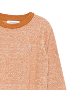 Maglione per bambino Trussardi Junior arancione girocollo con orlo a coste TBA25049MA R.PECAN TRUSSARDI KIDS 