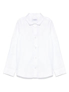 Camicia per bambino Trussardi Junior bianca con colletto ricamato TBA25080CA OFF-WHITE TRUSSARDI KIDS 