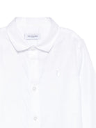 Camicia per bambino Trussardi Junior bianca con colletto ricamato TBA25080CA OFF-WHITE TRUSSARDI KIDS 