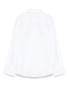 Camicia per bambino Trussardi Junior bianca con colletto ricamato TBA25080CA OFF-WHITE TRUSSARDI KIDS 