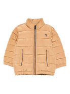Giubbino imbottito per neonato Trussardi Junior marrone trapuntato con tasche a filetto TIA25066PI APPLE CIN. TRUSSARDI KIDS 
