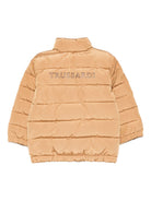 Giubbino imbottito per neonato Trussardi Junior marrone trapuntato con tasche a filetto TIA25066PI APPLE CIN. TRUSSARDI KIDS 