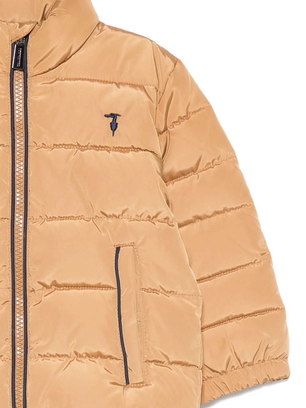 Giubbino imbottito per neonato Trussardi Junior marrone trapuntato con tasche a filetto TIA25066PI APPLE CIN. TRUSSARDI KIDS 