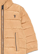 Giubbino imbottito per neonato Trussardi Junior marrone trapuntato con tasche a filetto TIA25066PI APPLE CIN. TRUSSARDI KIDS 