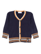 Cardigan per neonato TRUSSARDI JUNIOR blu con dettaglio a righe TIA25078CD PEACOAT TRUSSARDI KIDS 