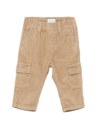 Pantaloni per neonato Trussardi Junior beige in velluto a coste TIA25111PA CHINCHILLA TRUSSARDI KIDS 