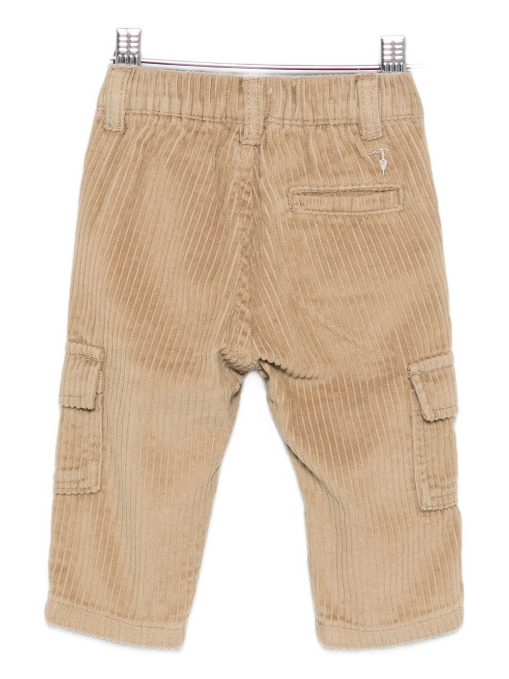 Pantaloni per neonato Trussardi Junior beige in velluto a coste TIA25111PA CHINCHILLA TRUSSARDI KIDS 