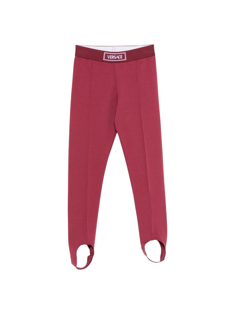 Leggings per bambina Versace Kids bordeaux con orlo con staffa 10182011A00146 1RA70 VERSACE KIDS 