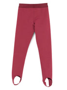 Leggings per bambina Versace Kids bordeaux con orlo con staffa 10182011A00146 1RA70 VERSACE KIDS 