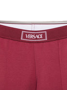 Leggings per bambina Versace Kids bordeaux con orlo con staffa 10182011A00146 1RA70 VERSACE KIDS 