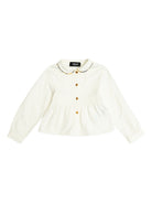Camicia per bambina Versace Kids bianco con colletto alla Peter Pan 10186891A15358 2WZ90 VERSACE KIDS 