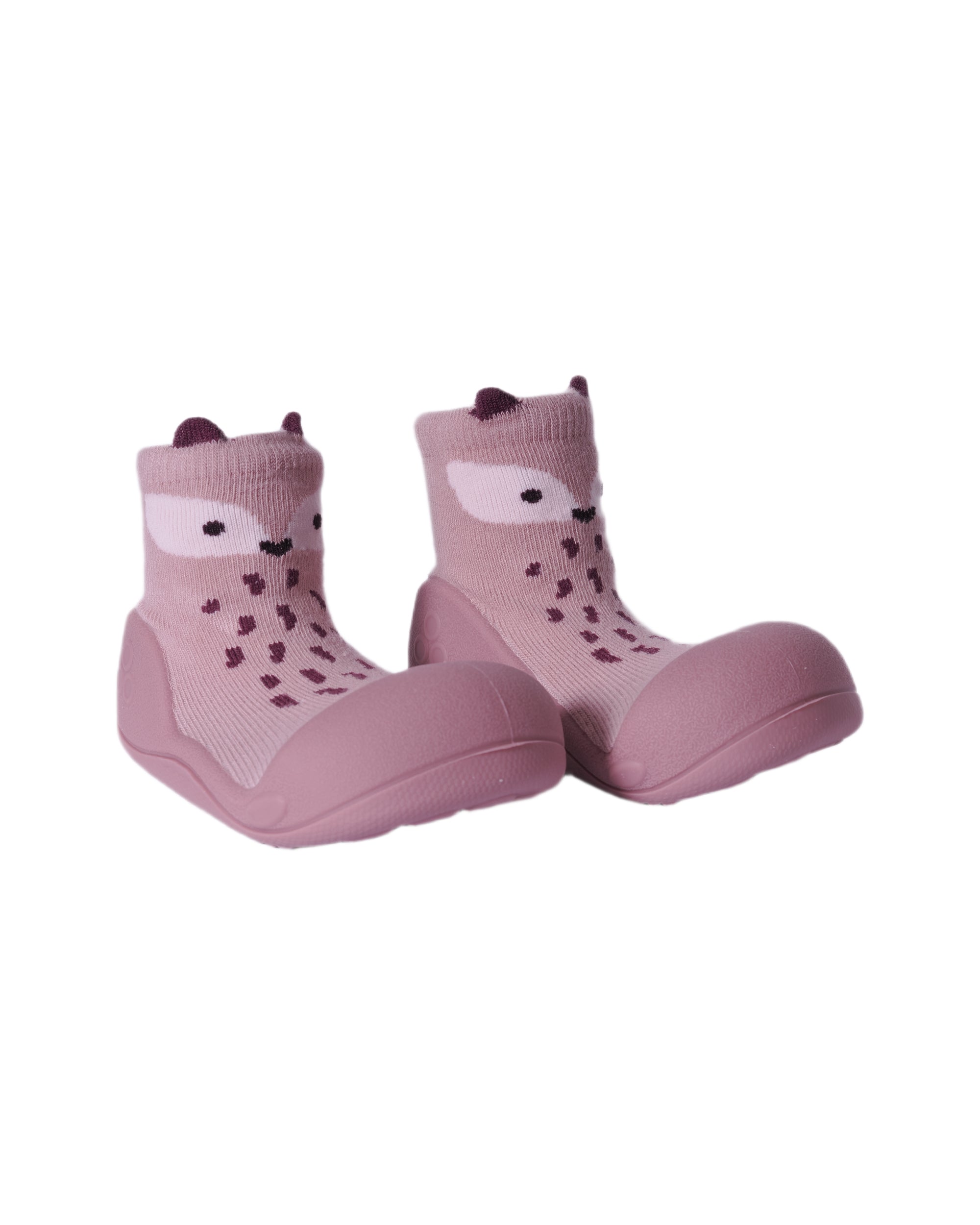 Scarpe primi passi per neonati Attipas rosa con motivo di volpe AEN02 PINK ATTIPAS KIDS 