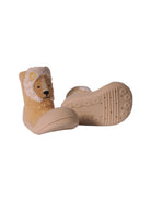 Scarpine primi passi per neonati Attipas arancioni con motivo leone ricamato AEN06 LION ATTIPAS KIDS 