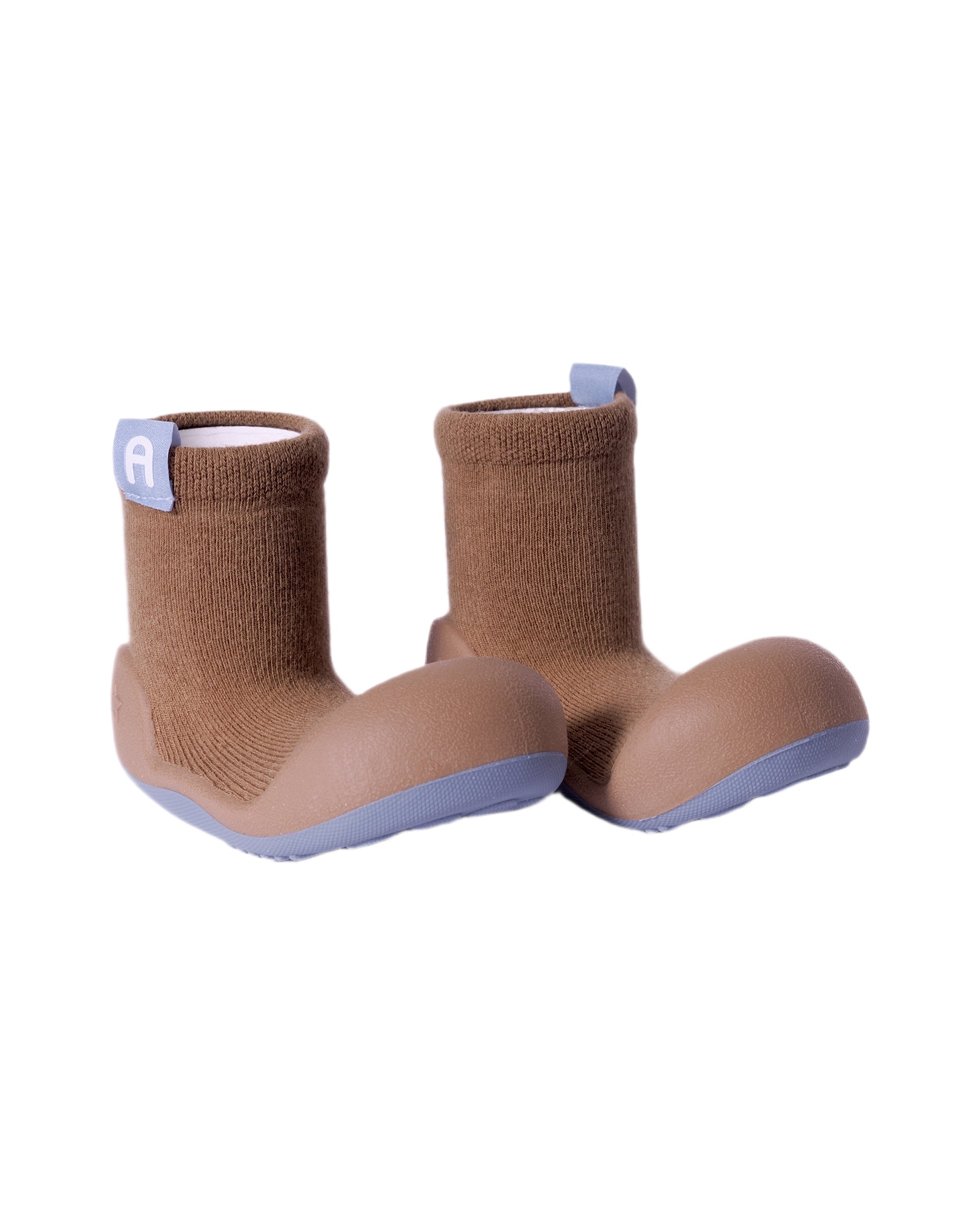 Scarpine primi passi Label per neonati Attipas marroni con dettaglio logo ALA02 CAMEL ATTIPAS KIDS 