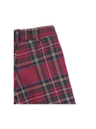 Shorts per bambino Baroni rosso con motivo scozzese 10522L ROSSO BARONI KIDS 
